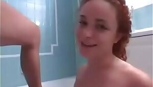 Toilet bitch Julia rough face fuck